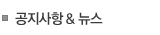 공지사항 & 뉴스