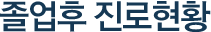 졸업후 진로현황